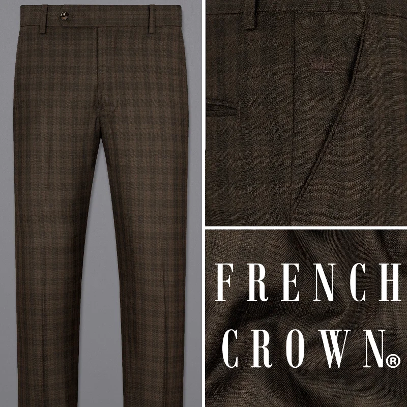 Limited Offer Armadillo Brown Plaid Pant