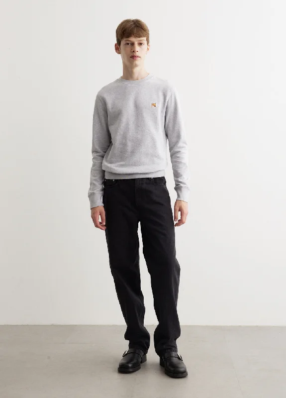 Crazy Savings Fox Head Patch Regular Sweatshirt