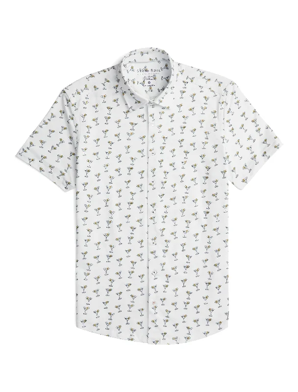 Lowest Price White Martini T-Series DryTouch Shirt