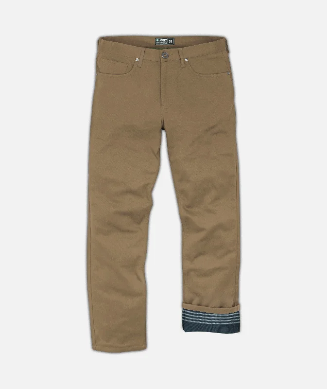 Huge Savings Mariner Flannel Lined Pant - Khaki