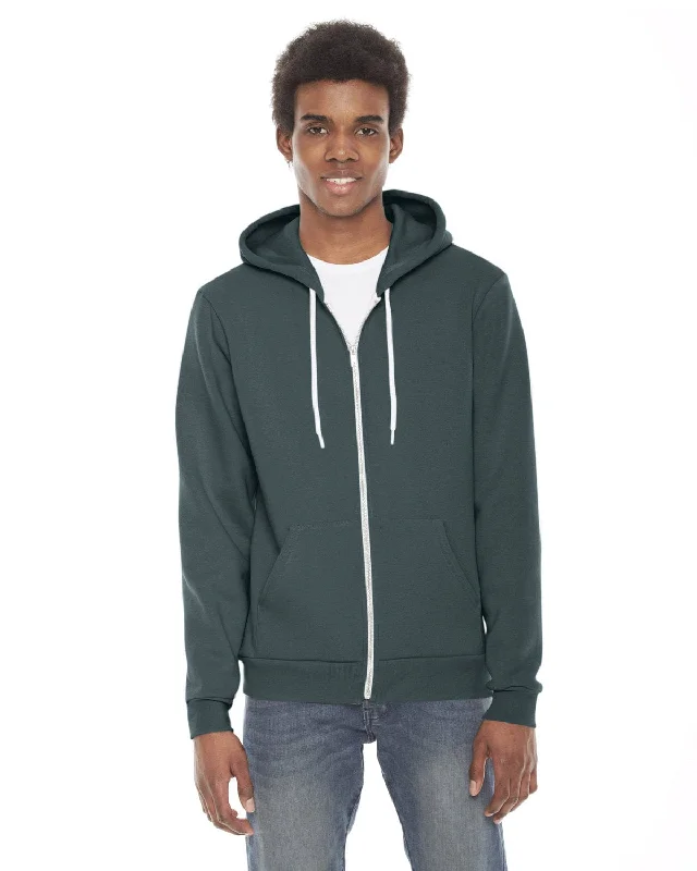 Limited Offer American Apparel Unisex Flex Fleece Zip Hoodie | Forest