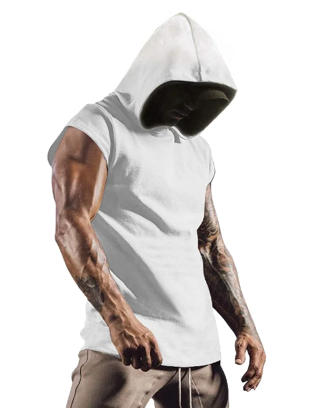 Year-End Clearance Gym Muscle Hooded Tank Top (US Only)