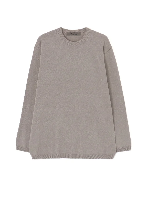 Final Markdown 12G PLAIN STITCH ROUND-NECK LONG-SLEEVED KNIT