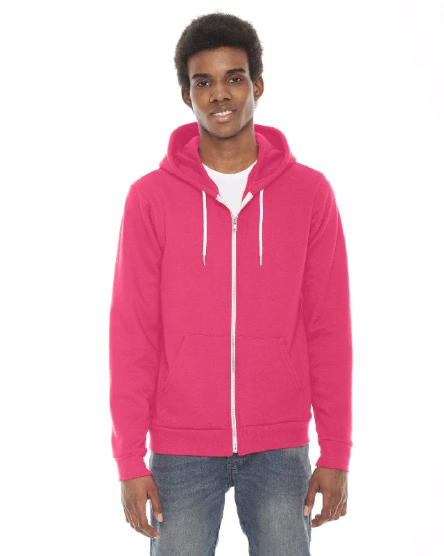 Discount Mania American Apparel Unisex Flex Fleece Zip Hoodie | Deep Pink