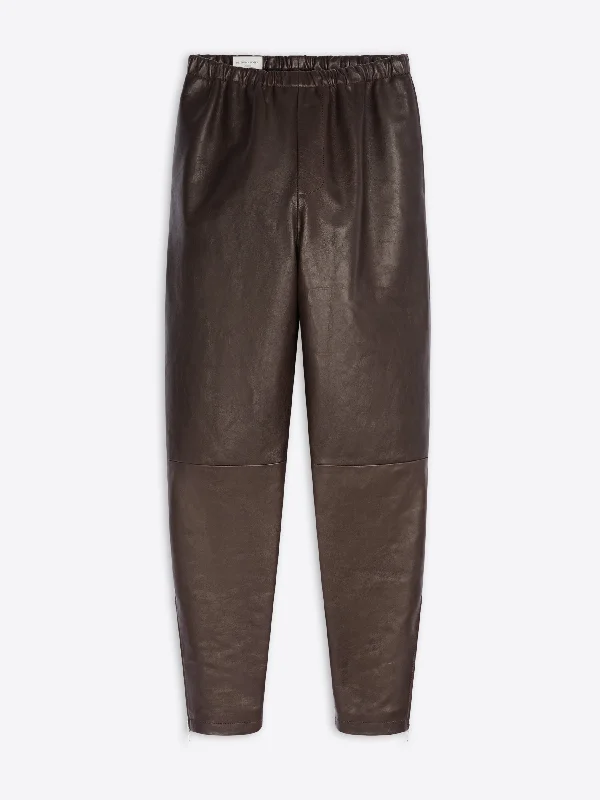 Savings Event Tapered leather pants