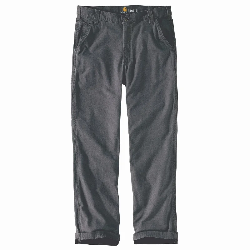 Early Access Carhartt Men's Rigby Flannel-Lined Dungaree_Gravel