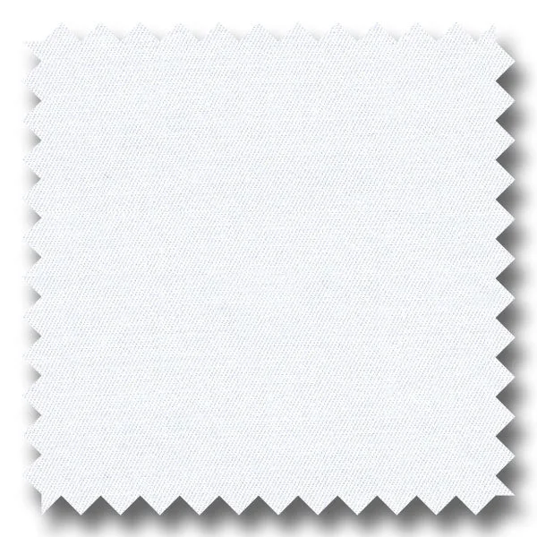 Discount Mania White Solid 2Ply Broadcloth - Custom Dress Shirt