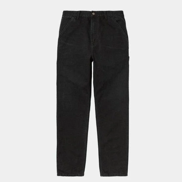 Weekend Savings Spree Carhartt WIP Single Knee Pant Dearborn Canvas Aged Black