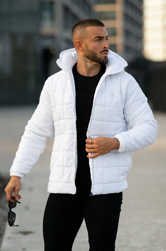 Time-Limited Offer Quilted Nylon Jacket - Off White