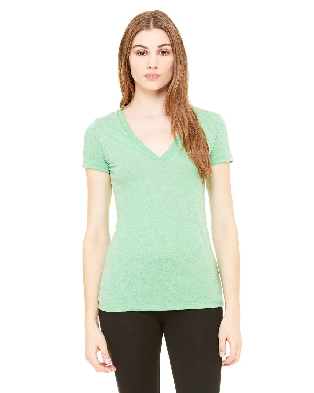 Weekend Deals That Sizzle Bella+Canvas Ladies Triblend Deep V-Neck T-Shirt | Green Triblend Weekend Deals That Sizzle Bella+Canvas Ladies Triblend Deep V-Neck T-Shirt | Green Triblend