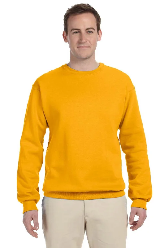Big Savings Jerzees Mens NuBlend Fleece Crewneck Sweatshirt - Gold