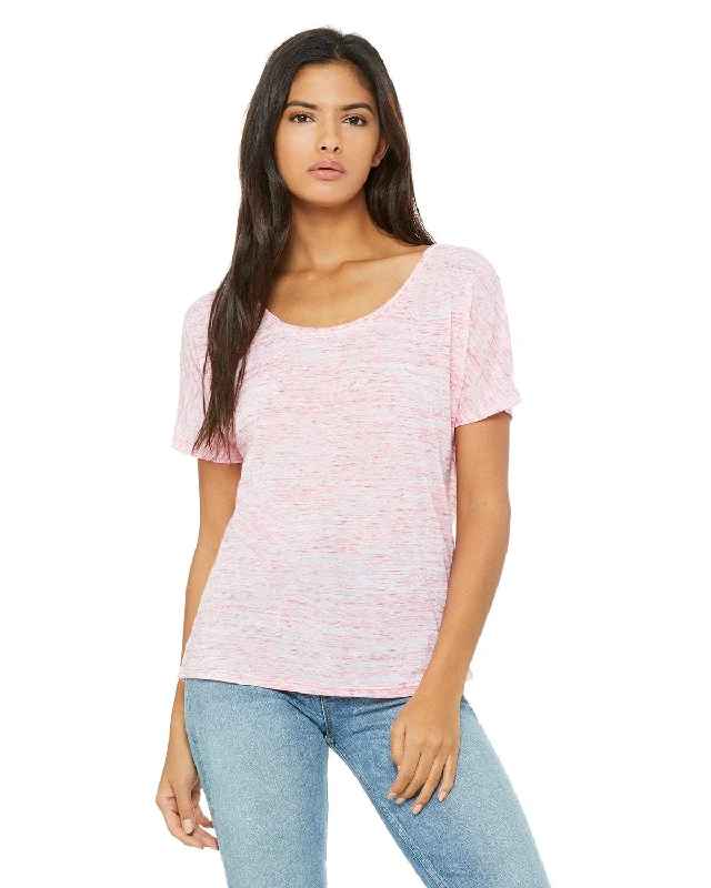 Savings Galore Bella+Canvas Ladies Slouchy T-Shirt | Red Marble