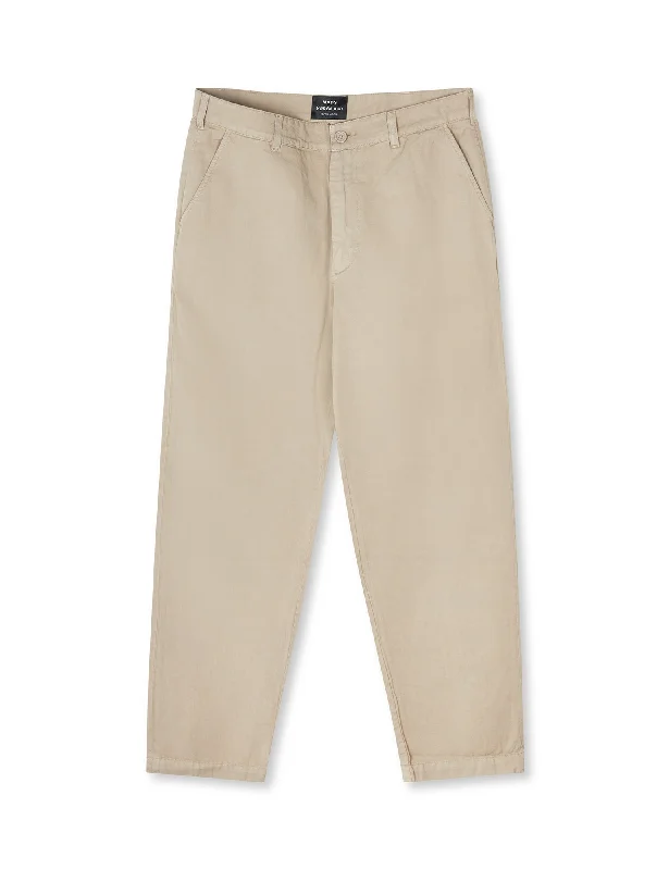 Half Price Cotton Lin Twill Walter Pants, Trench Coat
