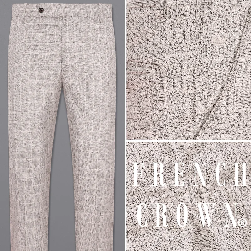 Markdown Sale Timberwolf light Brown Plaid Pant