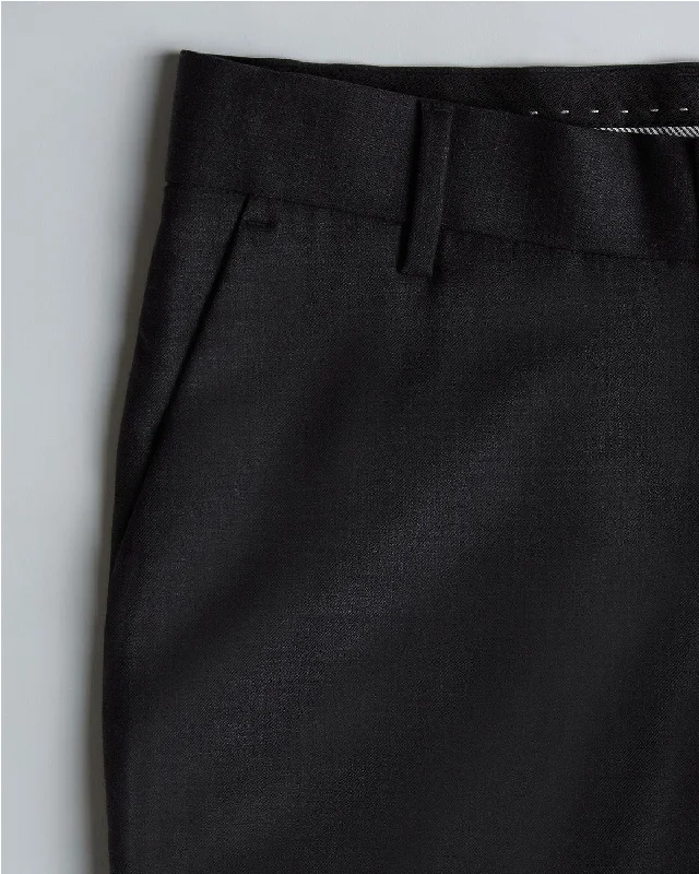 Fantastic Savings Exquisite Blended Wool Dress Pants - Dark Grey