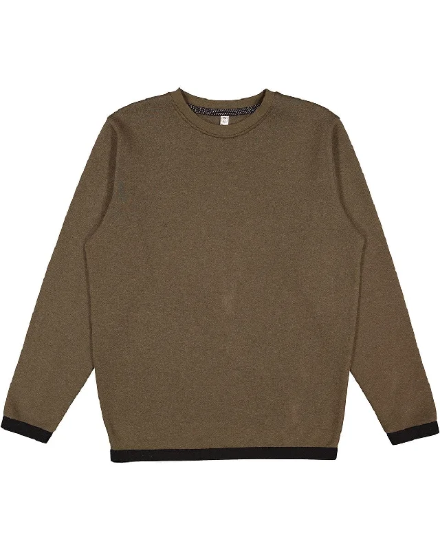 Sale Event LAT Statement Fleece Crew Sweatshirt | Miltary Grn/ Blk
