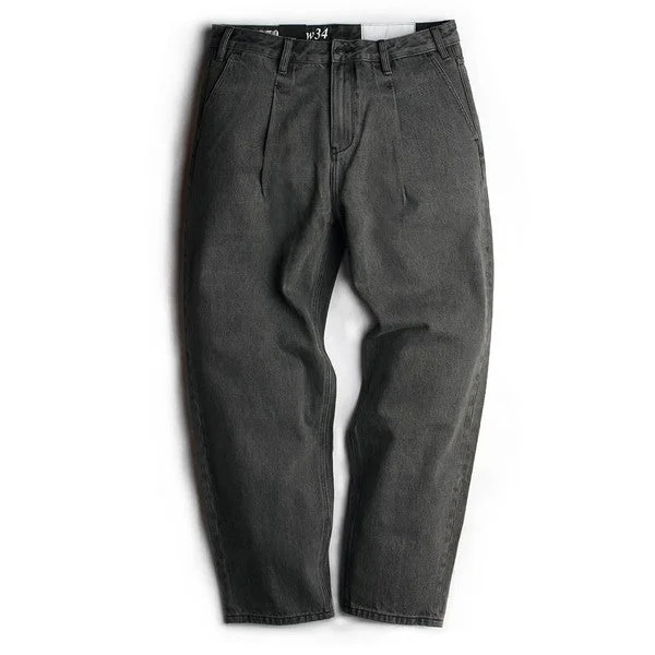 Instant Deal Kennedy Denim Co. Wide Tapered Leg Jean Black Flag