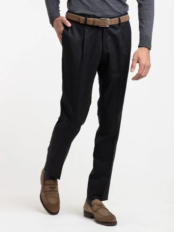 Early Bird Black Wool Dress Pants
