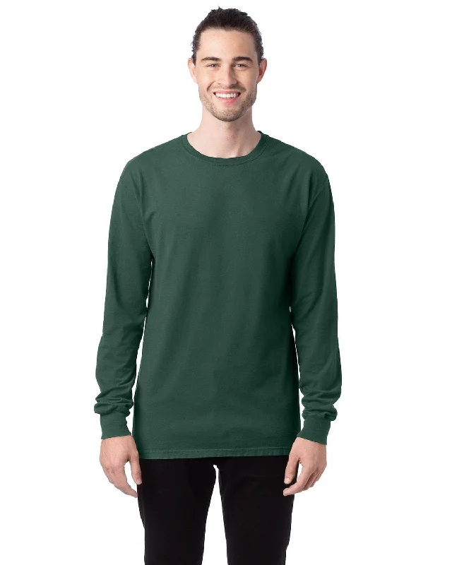 Make Your Weekend Count with Savings ComfortWash by Hanes Unisex 100% Ringspun Cotton Long Sleeve T-Shirt | Field Green Make Your Weekend Count with Savings ComfortWash by Hanes Unisex 100% Ringspun Cotton Long Sleeve T-Shirt | Field Green