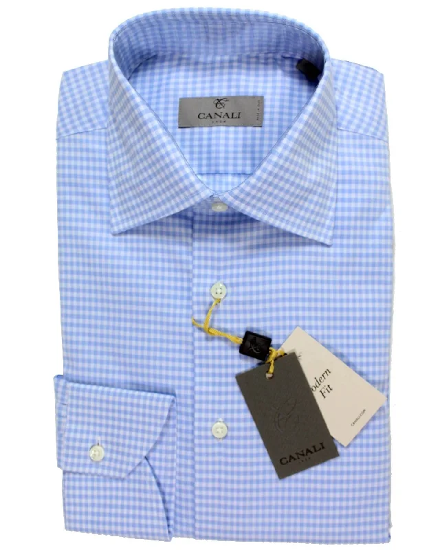 Weekend Offers You Can't Ignore Canali Dress Shirt White Blue Check - Modern Fit 38 - 15 Weekend Offers You Can't Ignore Canali Dress Shirt White Blue Check - Modern Fit 38 - 15