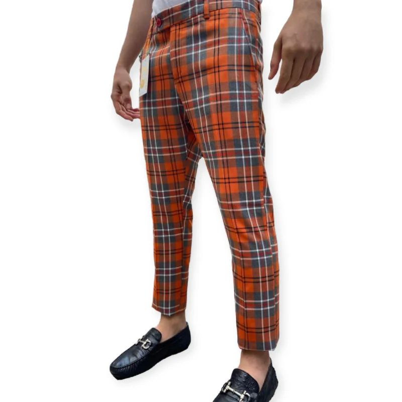 Pay Less DJ PLUS: Plaid Skinny Dress Pants ON46