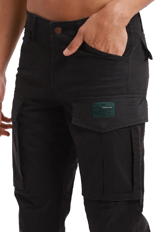 Steal Deal Charcoal Black Cargo Pant