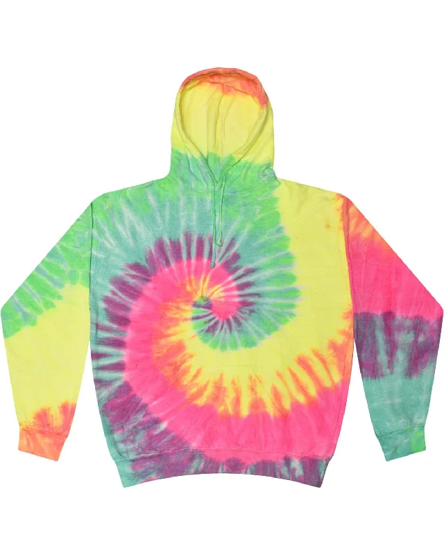 Weekend Deals to Make You Smile Tie-Dye Youth Pullover Hoodie | Minty Rainbow