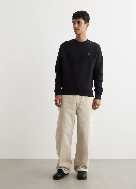 Early Bird Bold Fox Head Patch Comfort Sweatshirt