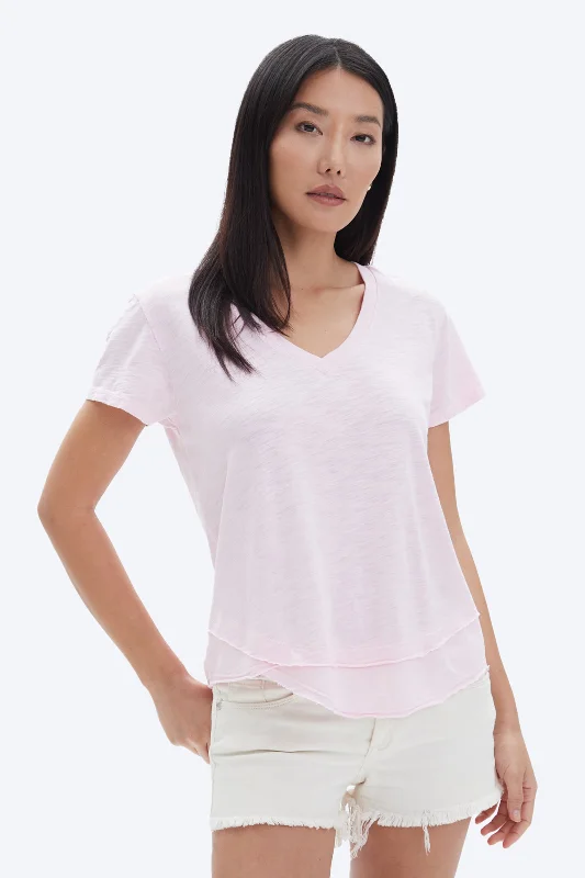 Today Only AVA V-NECK MOCK LAYER T-SHIRT