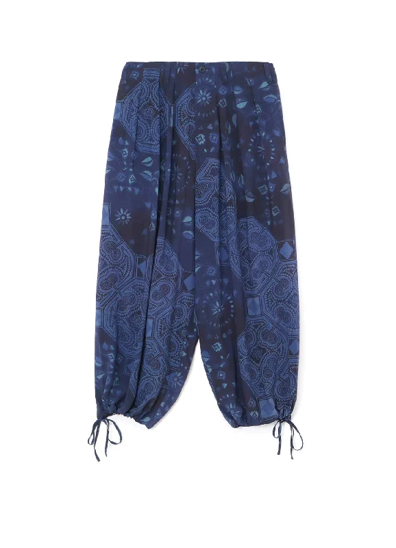 Daily Special CHINOISERIE-A PRINTED DRAWSTRING BALLOON PANTS