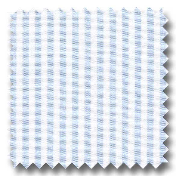 Weekend Wonders Await! Light Blue Stripe 2Ply Broadcloth - Custom Dress Shirt