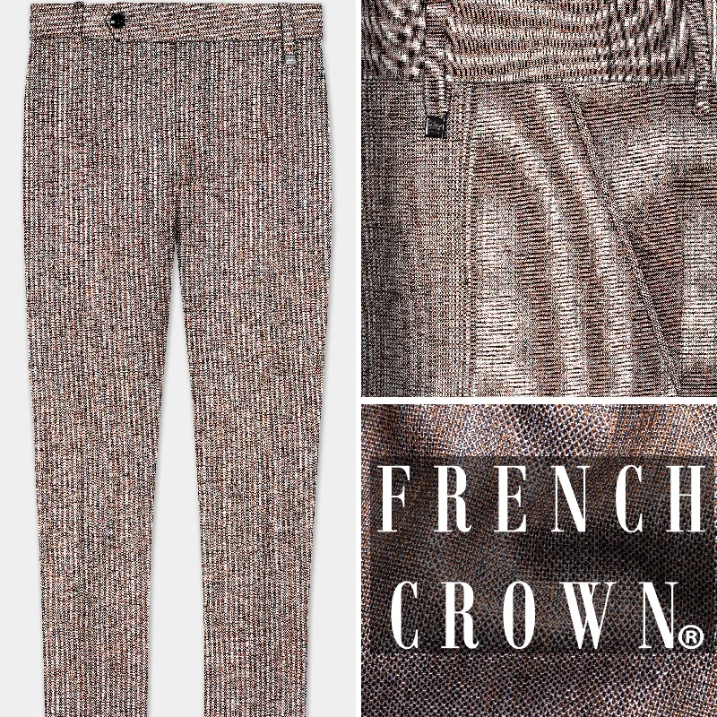 Don't Miss Ferra Brown Textured Pant