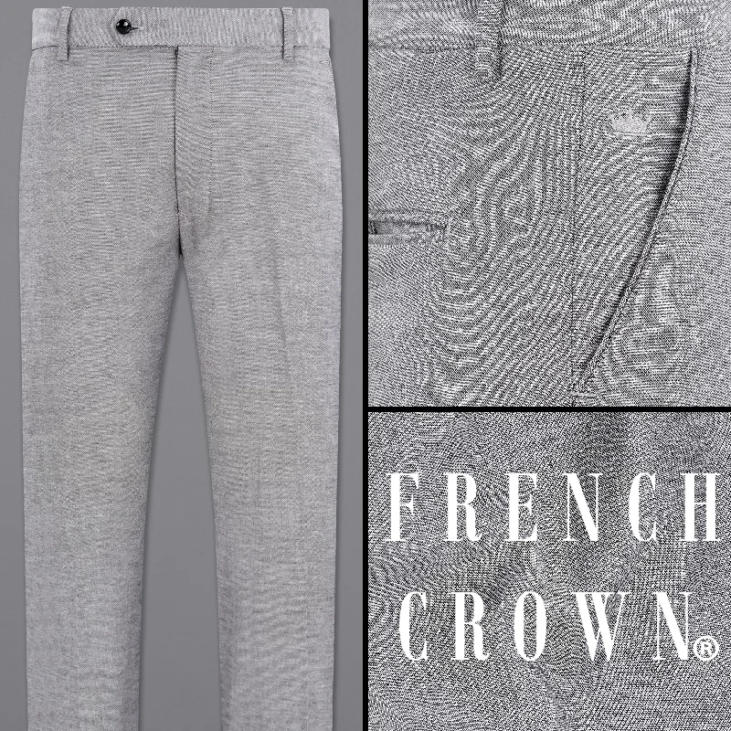Weekend Specials to Relish Star Dust Gray Premium Cotton Pant