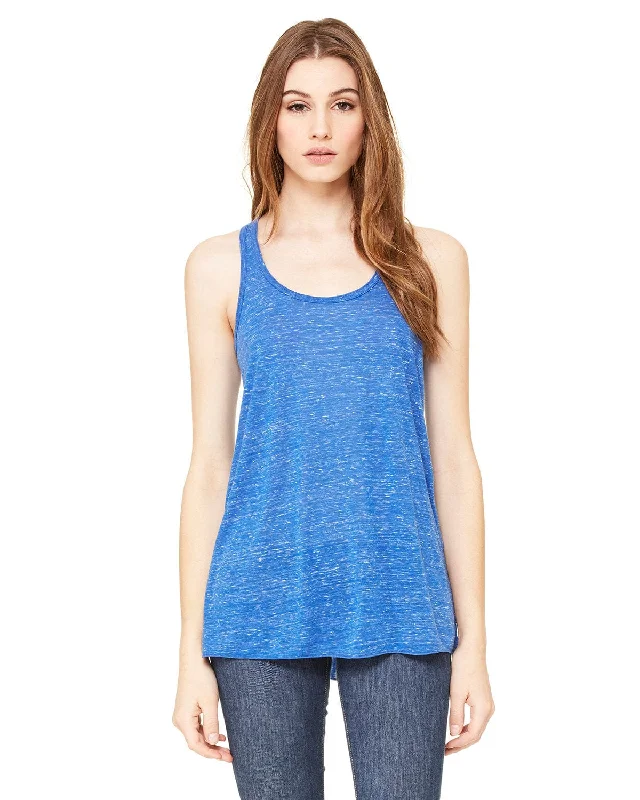 Take Advantage Bella+Canvas Ladies Flowy Racerback Tank | True Royal Mrble