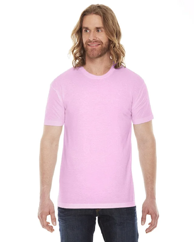 Today Only American Apparel Unisex Poly-Cotton Short Sleeve Crewneck | Pink