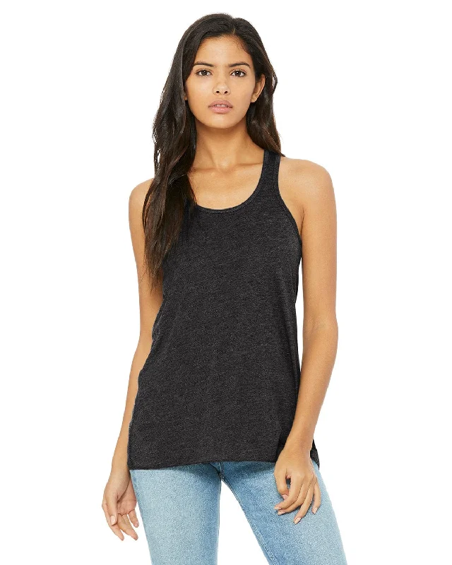 Weekend Price Cuts Galore Bella+Canvas Ladies Flowy Racerback Tank | Dark Gry Heather Weekend Price Cuts Galore Bella+Canvas Ladies Flowy Racerback Tank | Dark Gry Heather