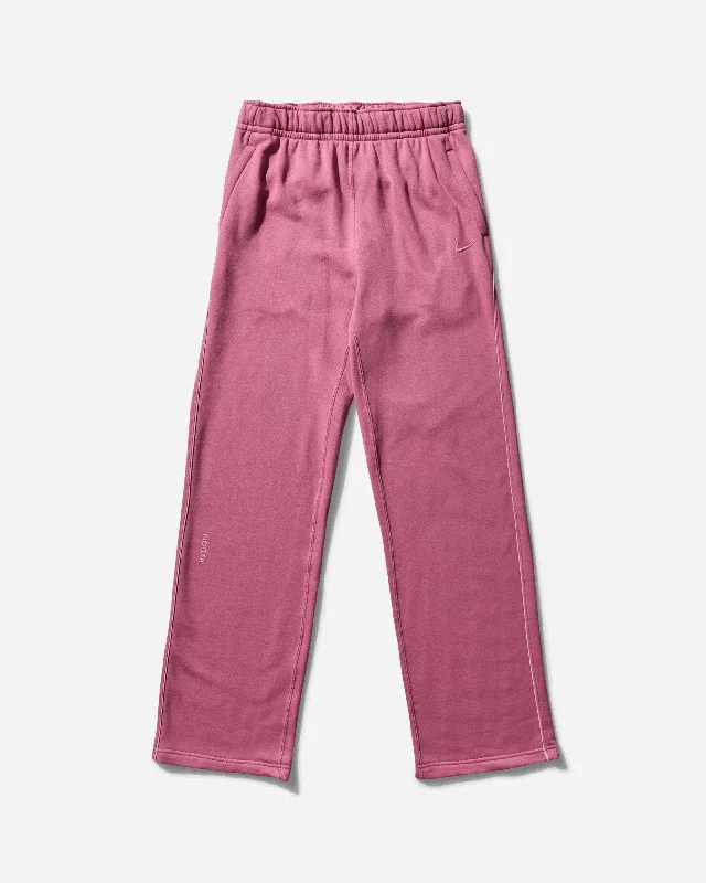 Savings Soar This Weekend Men's NOCTA Open Hem Fleece Pants Desert Berry