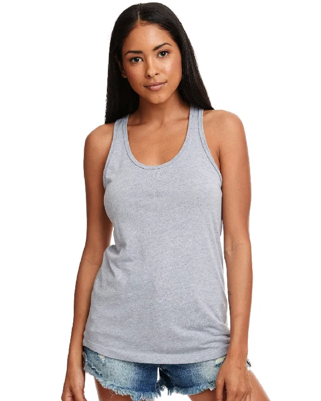 While Supplies Last Next Level Ladies Ideal Racerback Tank | Heather Gray