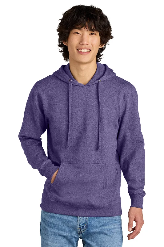 Weekend Deals That Wow District Mens Very Important Fleece Hooded Sweatshirt Hoodie w/ Pouch Pocket - Heather Purple Weekend Deals That Wow District Mens Very Important Fleece Hooded Sweatshirt Hoodie w/ Pouch Pocket - Heather Purple