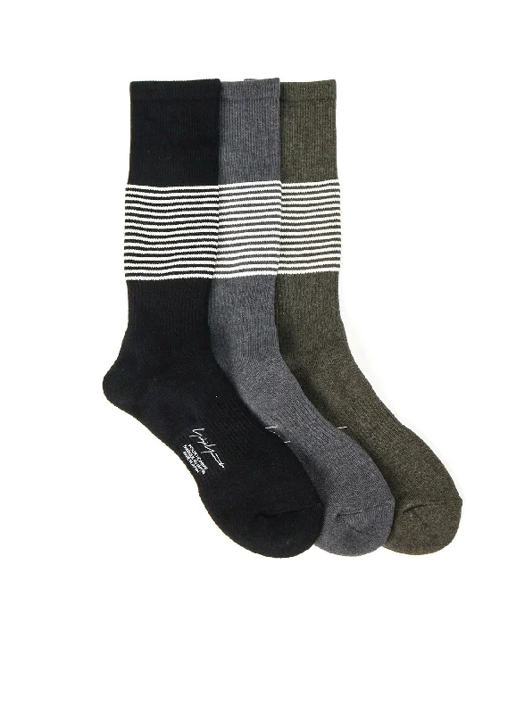 Weekend Bargains to Savor YARN DYED PILE STRIPES BOOTS SOCKS
