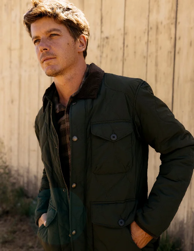 Weekend Shopping Extravaganza Andrew Lightweight Quilted Jacket - Olive