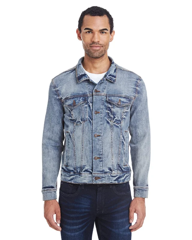 Now or Never Threadfast Apparel Unisex Denim Jacket | Light Denim