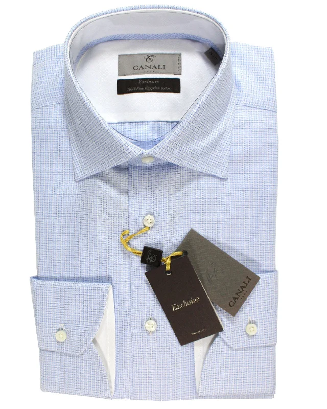 Weekend Deals That Thrill Canali Dress Shirt White Blue Navy Pattern Exclusive Collection - Modern Fit 40 - 15 3/4 SALE Weekend Deals That Thrill Canali Dress Shirt White Blue Navy Pattern Exclusive Collection - Modern Fit 40 - 15 3/4 SALE