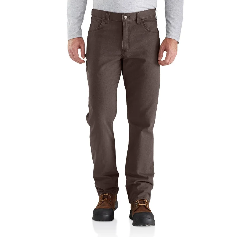 Massive Deals Carhartt Men's Rugged Flex® Rigby Five Pocket Pant_Dark Coffee