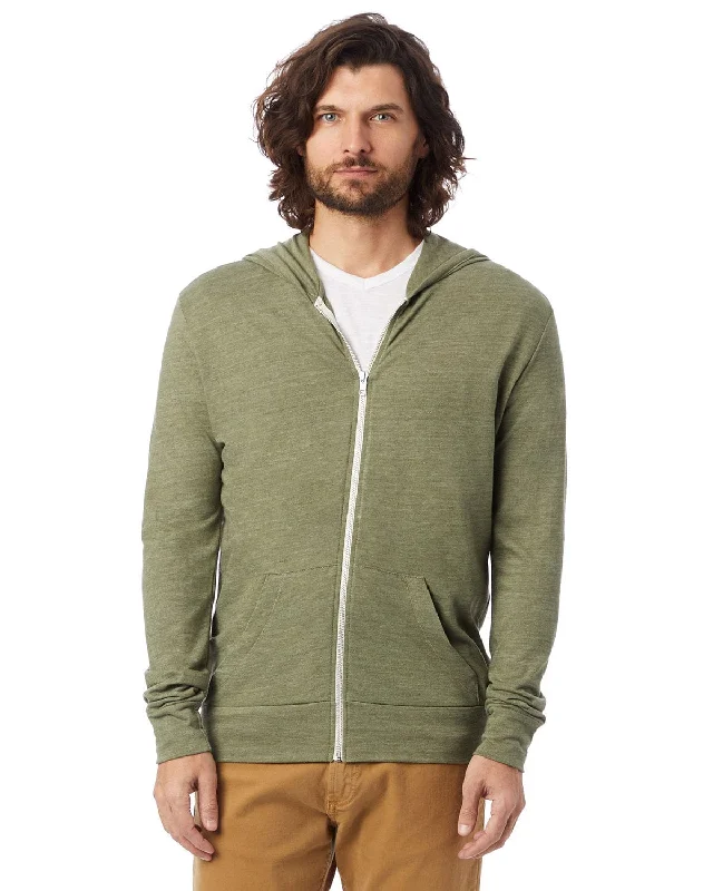 Today’s Deal Alternative Unisex Eco-Jersey Zip Hoodie | Eco Tr Army Grn