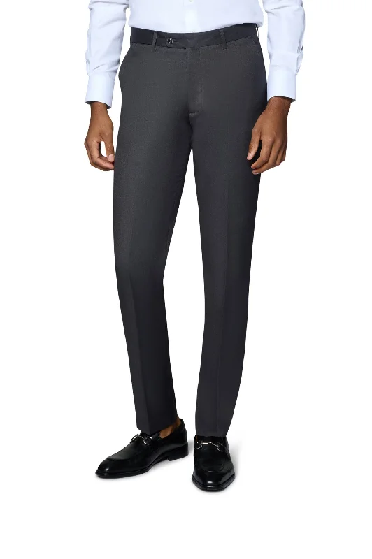 Great Bargain Berragamo Solid Modern Fit Pants - Charcoal