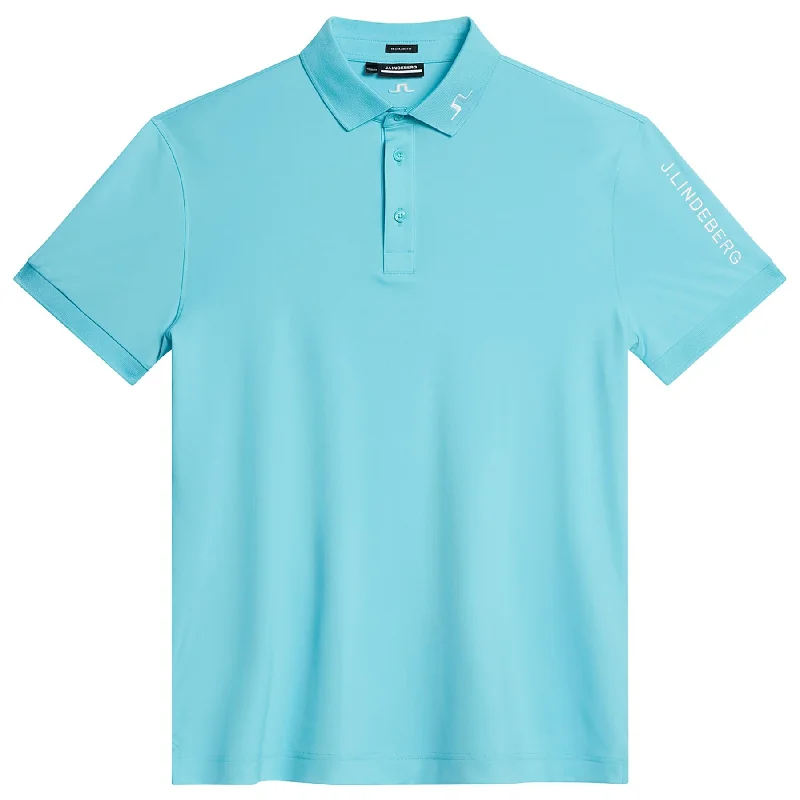 Value Deals Tour Tech Regular Fit TX Jersey Polo Blue Curacao - SU24
