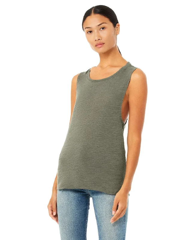 Weekend Shopping Extravaganza Bella+Canvas Ladies Flowy Scoop Muscle Tank | Olive Slub Weekend Shopping Extravaganza Bella+Canvas Ladies Flowy Scoop Muscle Tank | Olive Slub