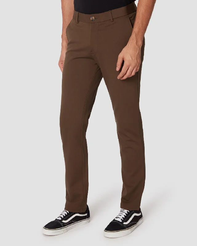 Reduced Rates Dynamic 4 Way Stretch Smart Pants - Brown