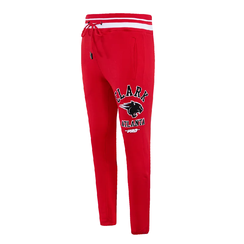 Deal of the Day CLARK ATLANTA UNIVERSITY CLASSIC MEN'S STACKED LOGO SWEATPANT (RED)